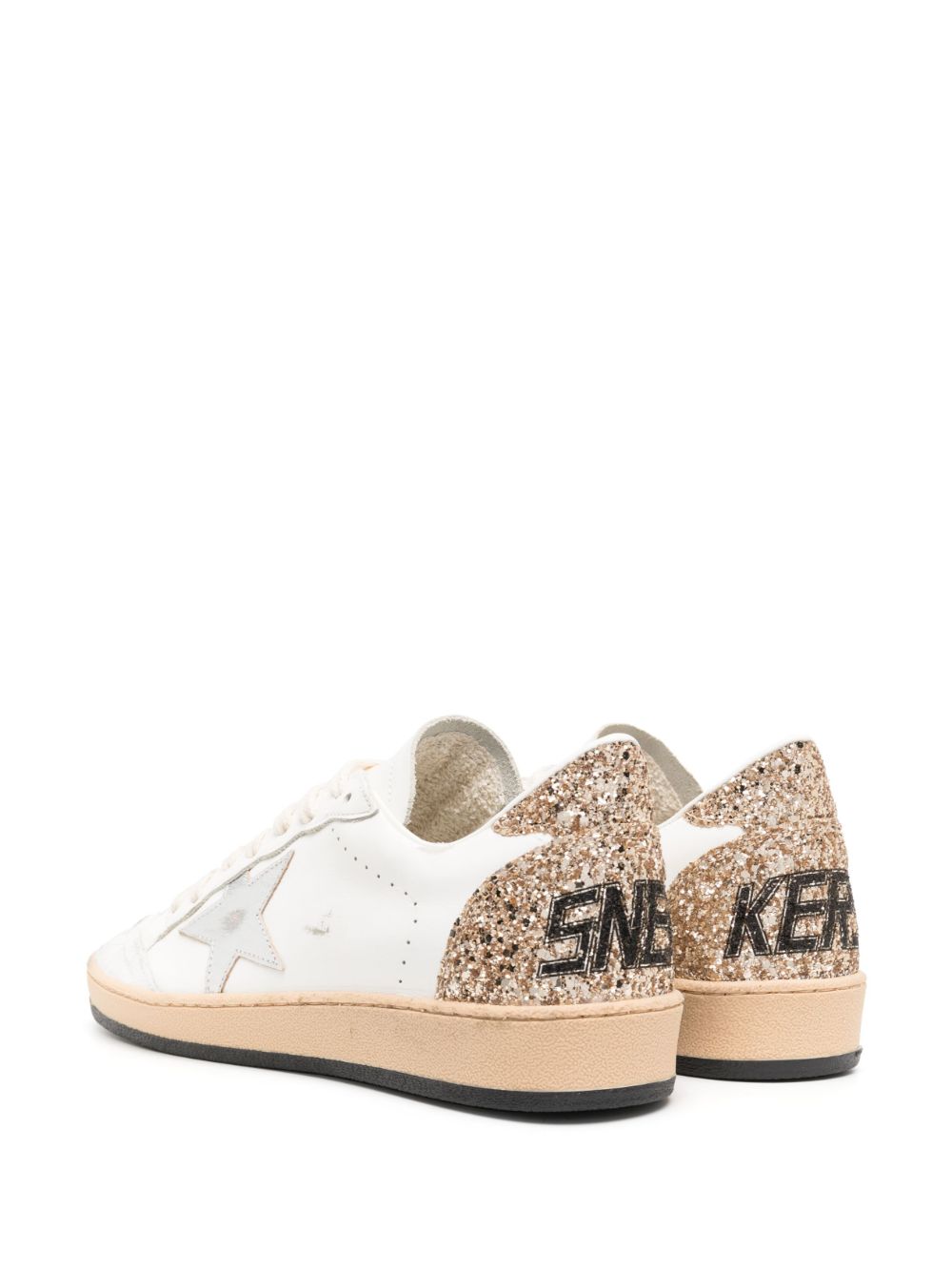 Ball Star low-top sneakers with glitter accents