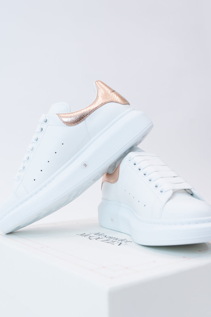 Sneakers White Pink Gold Woman