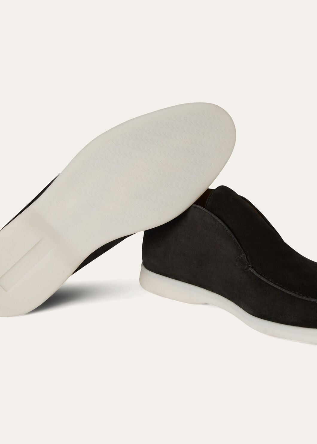 Open Walk Polacchini in black suede leather