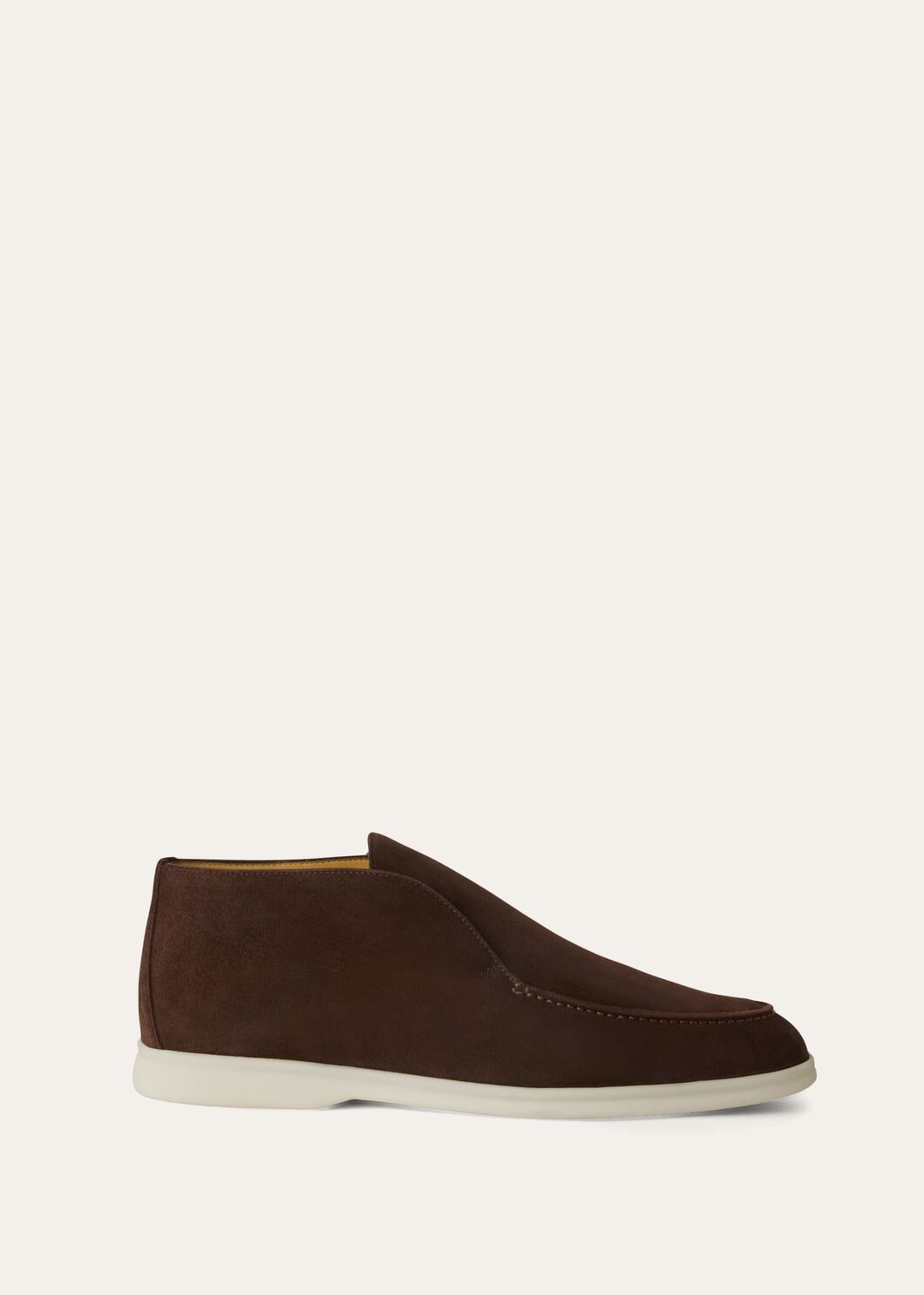 Open Walk Polacchini in chocolate brown suede