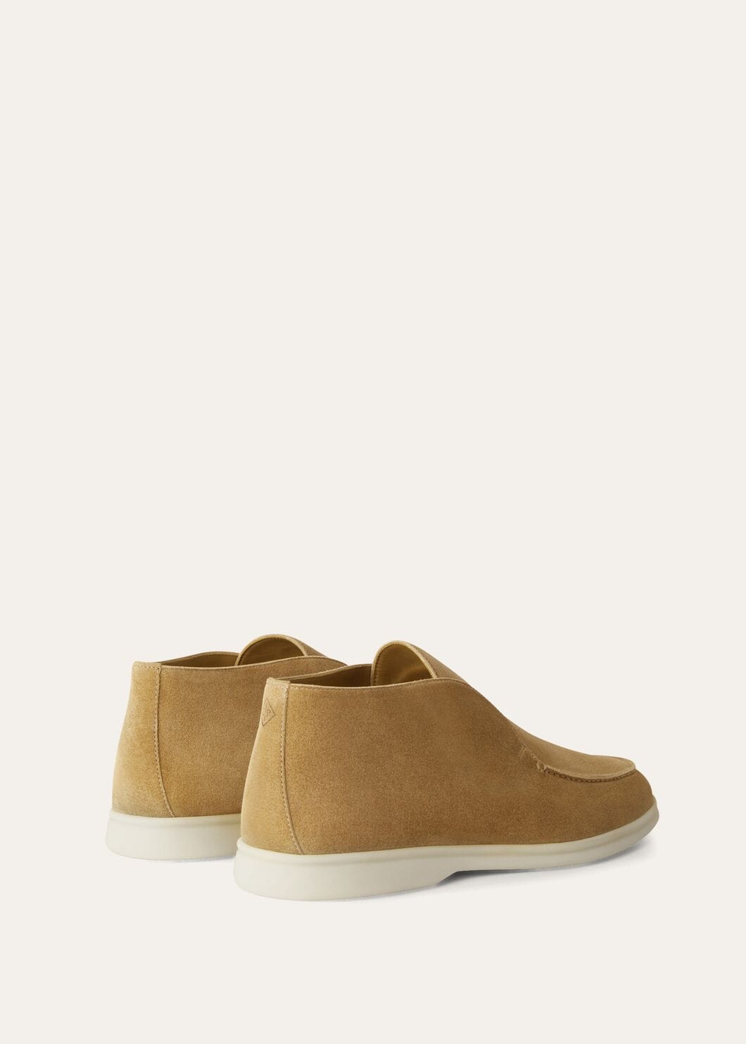 Open Walk Polacchini in suede leather in Beige