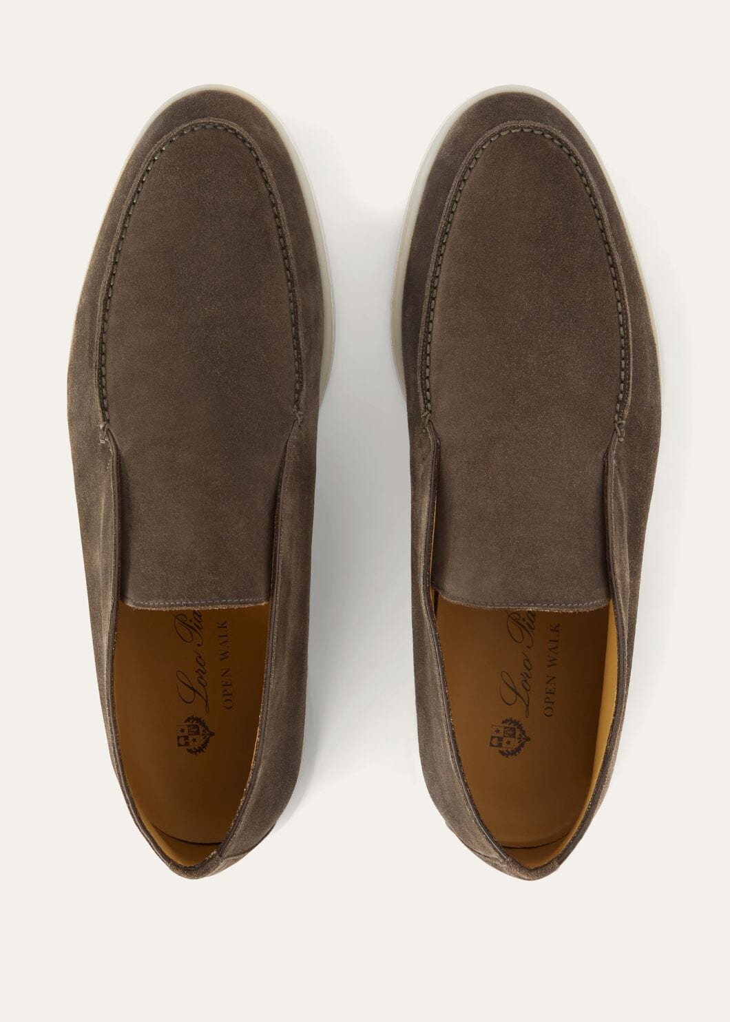 Open Walk Polacchini in suede leather in Warm Grey
