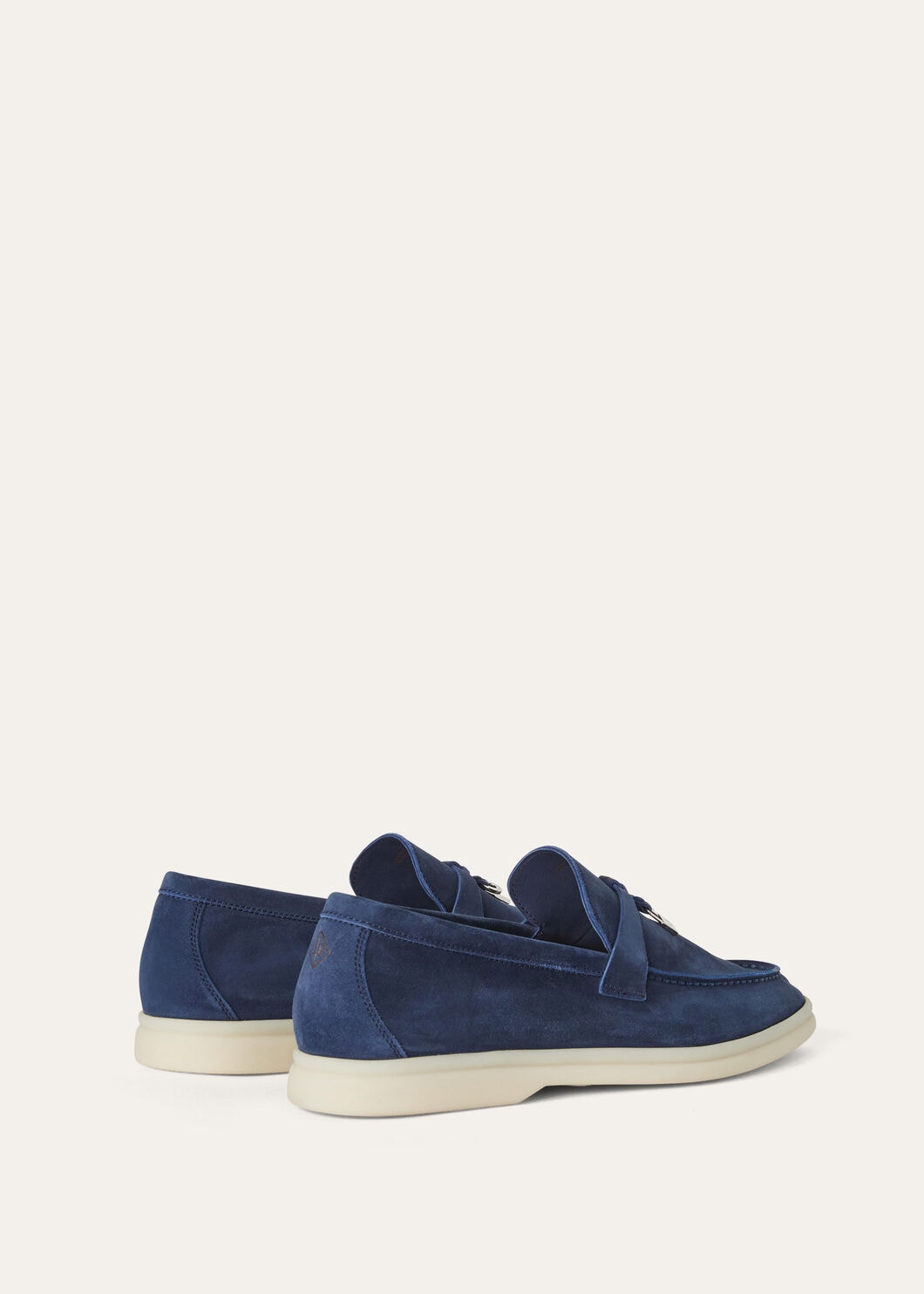 Summer Charms Walk Moccasins in Dark Blue Suede