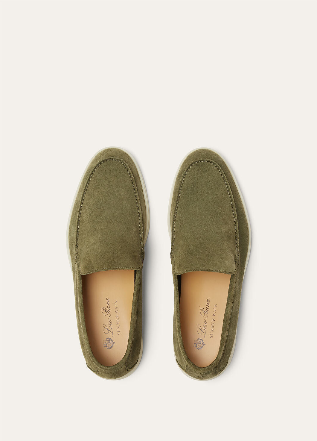 Men's Summer Walk Moccasins in Murano Green Suede