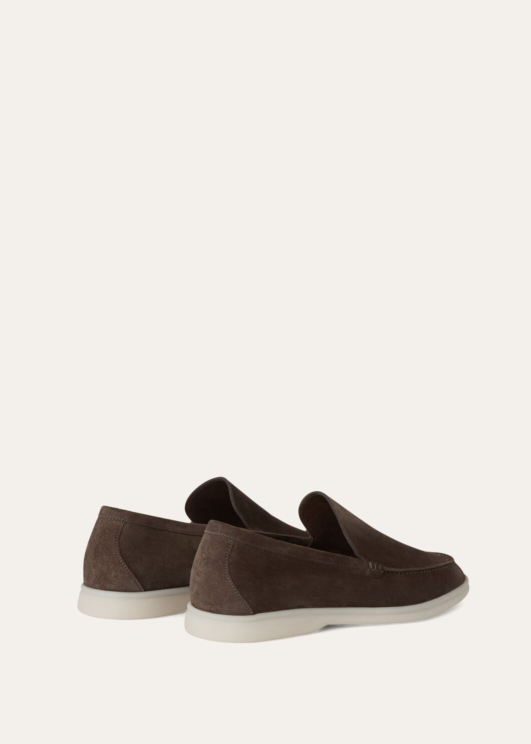 Men's Summer Walk Moccasins in Dark Grey Suede