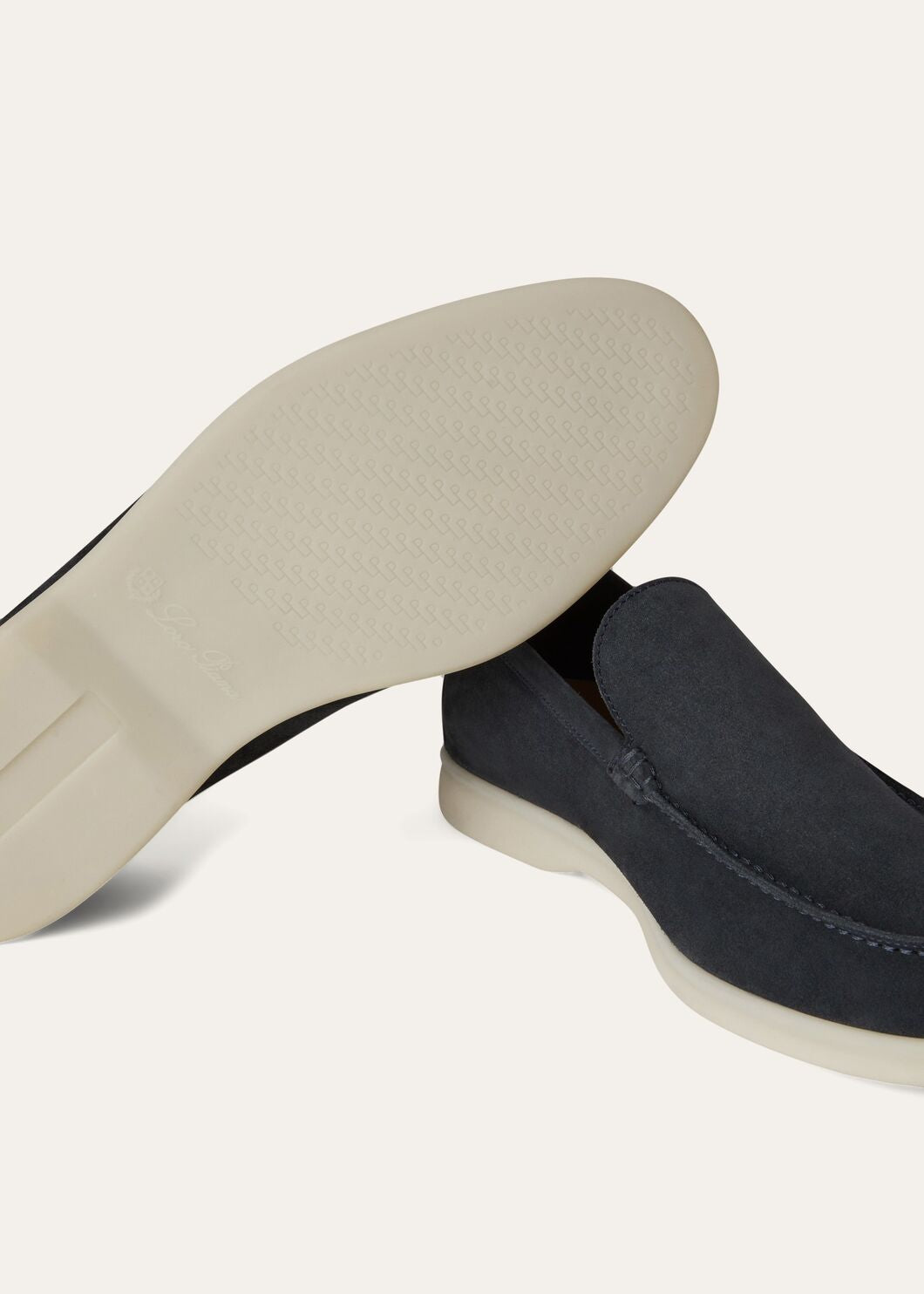 Men's Summer Walk Moccasins in Blue Suede