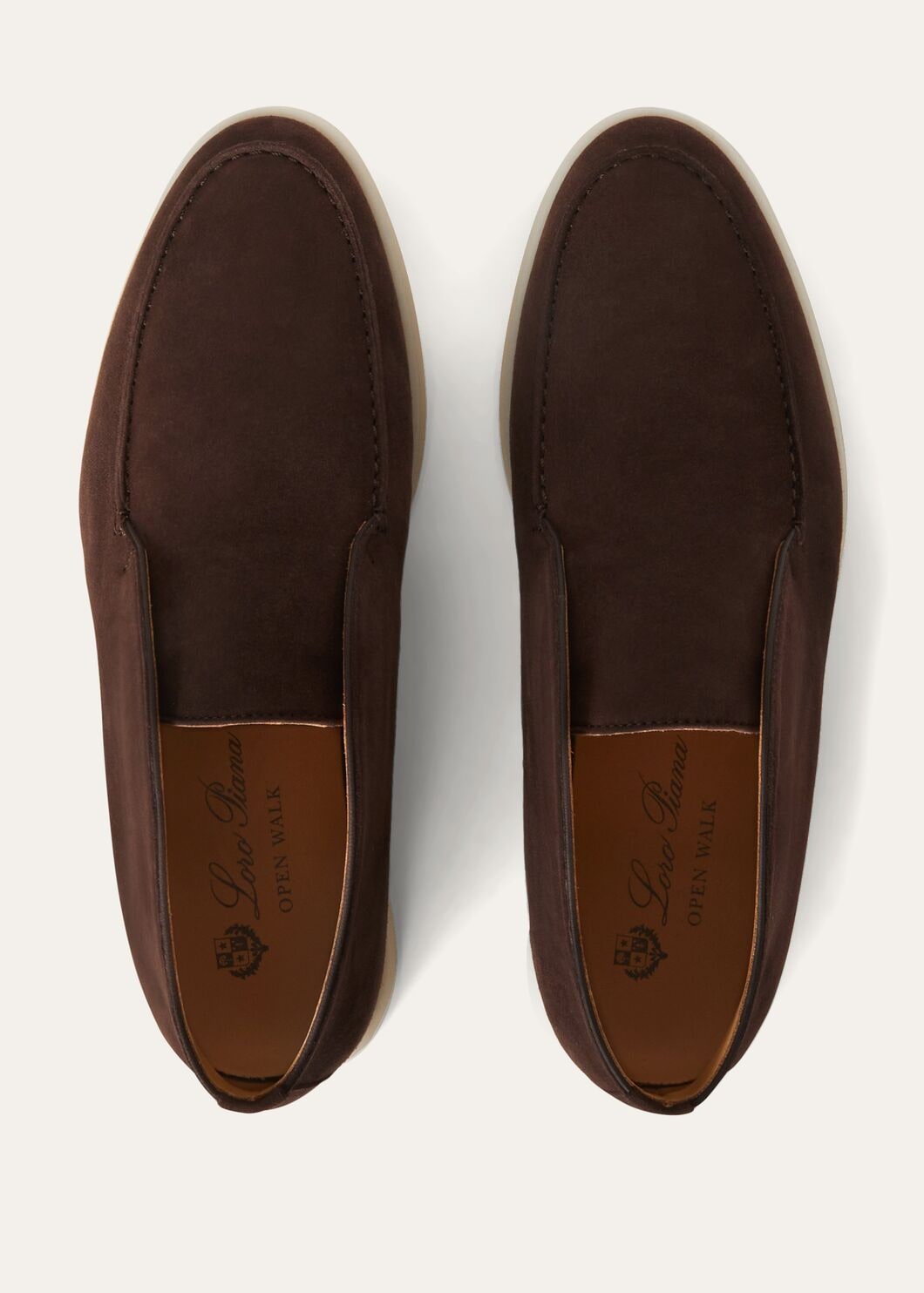 Open Walk Polacchini in Chocolate Brown suede leather