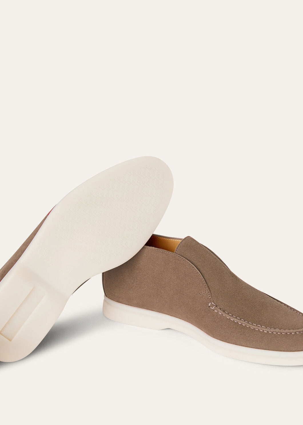 Open Walk Polacchini in suede leather in Koala