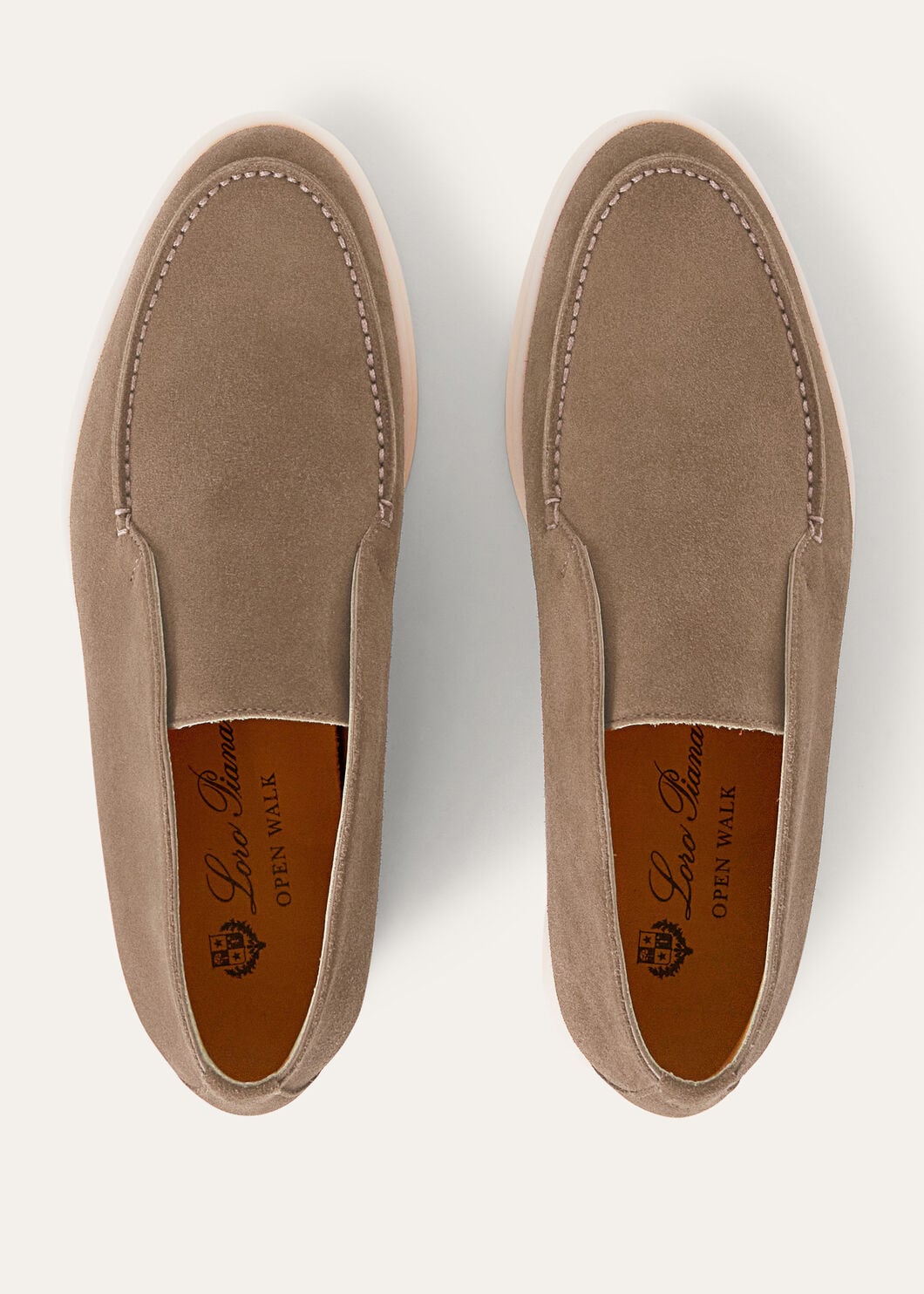 Open Walk Polacchini in suede leather in Koala