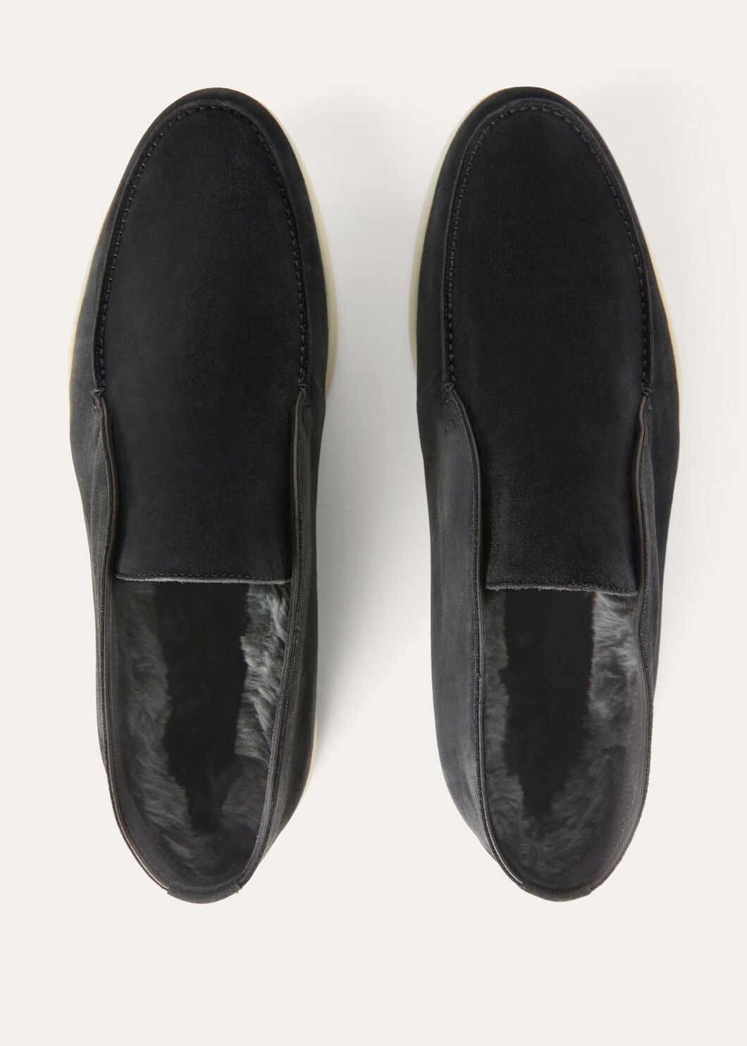 Open Walk Polacchini in suede leather in matt black