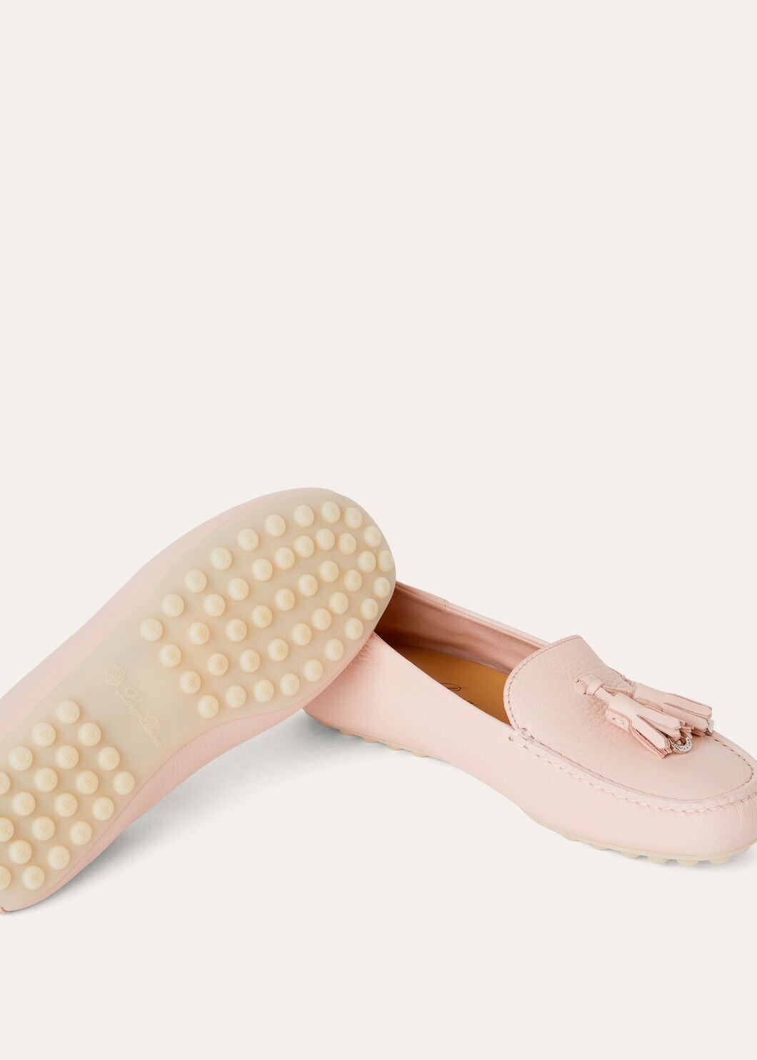 Women's Dot Sole Walk Moccasins in Plum Leather