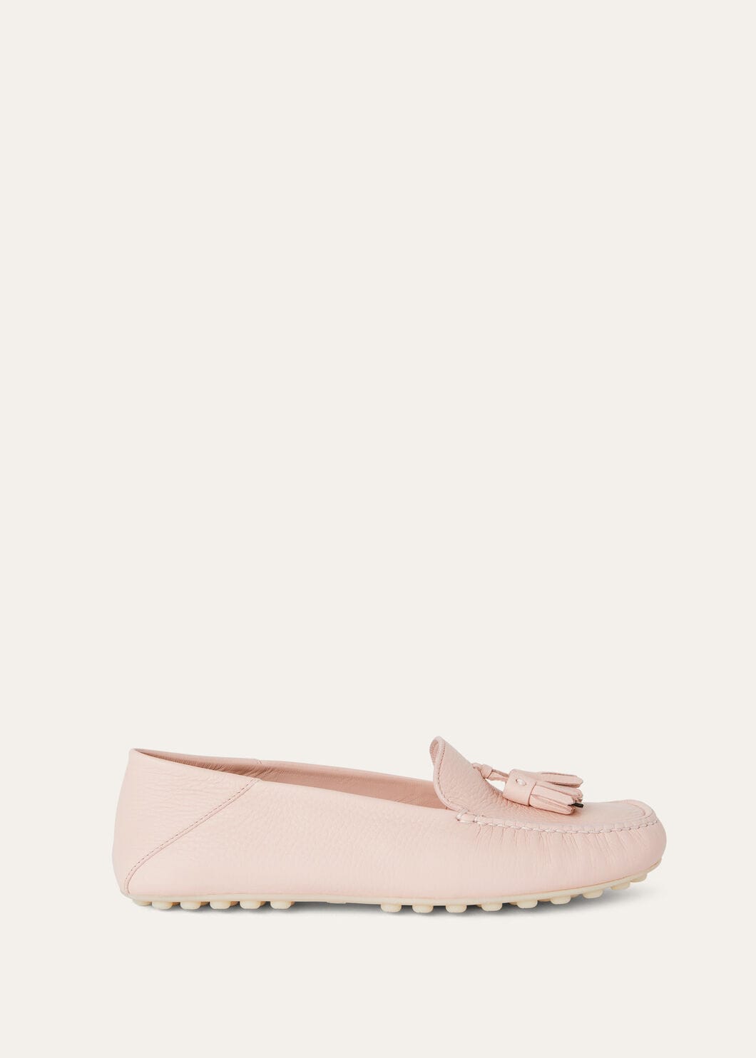 Women's Dot Sole Walk Moccasins in Plum Leather