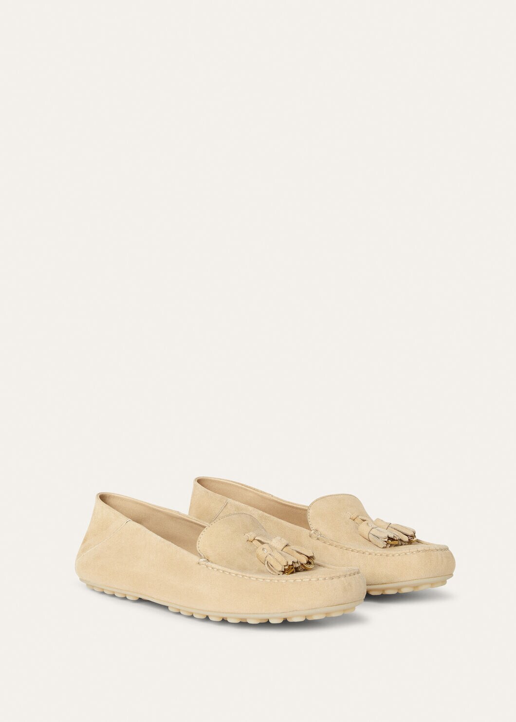Women's Dot Sole Walk Moccasins in Melonpan Suede