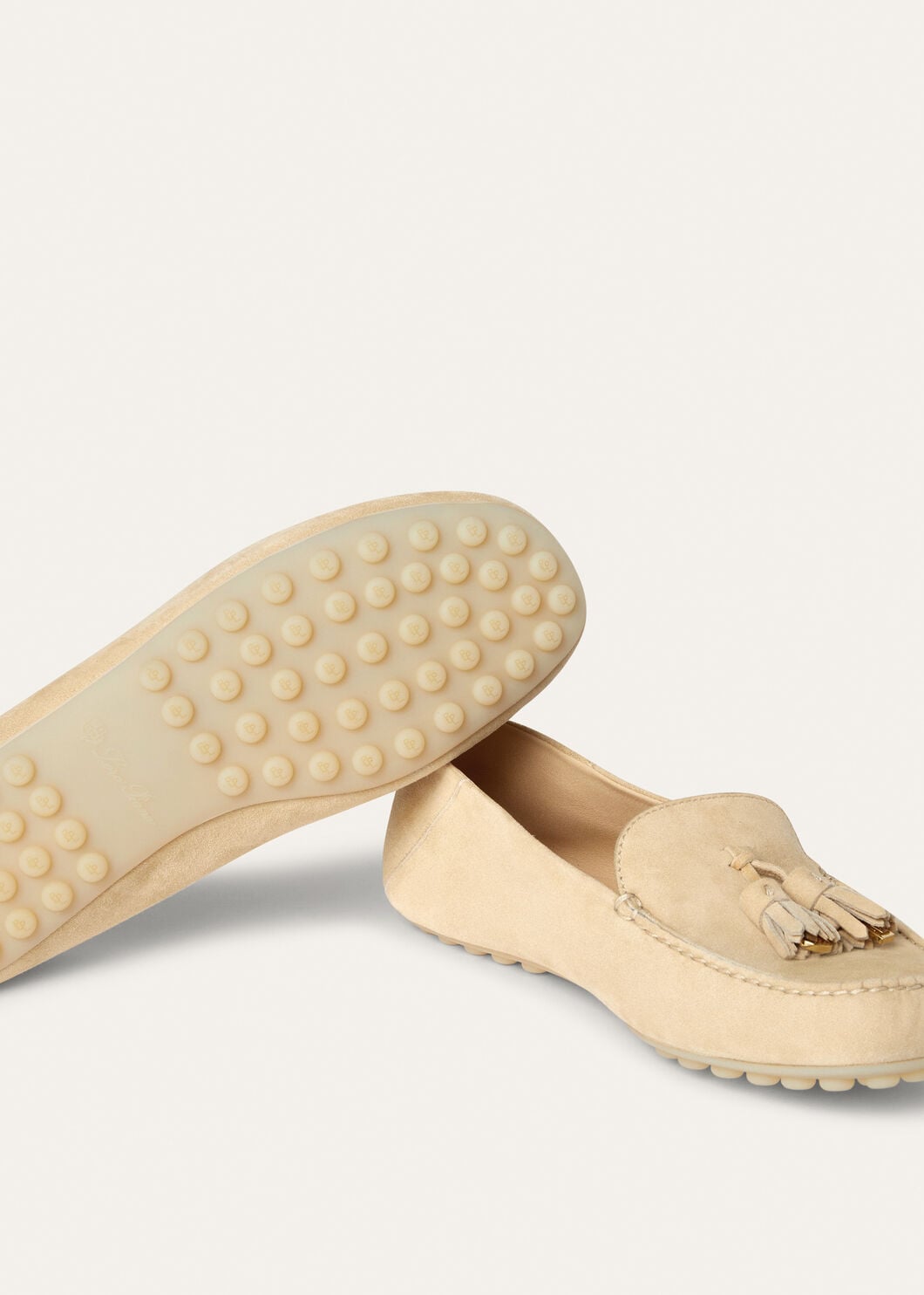 Women's Dot Sole Walk Moccasins in Melonpan Suede