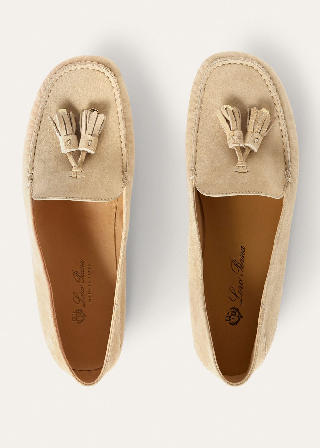 Women's Dot Sole Walk Moccasins in Melonpan Suede