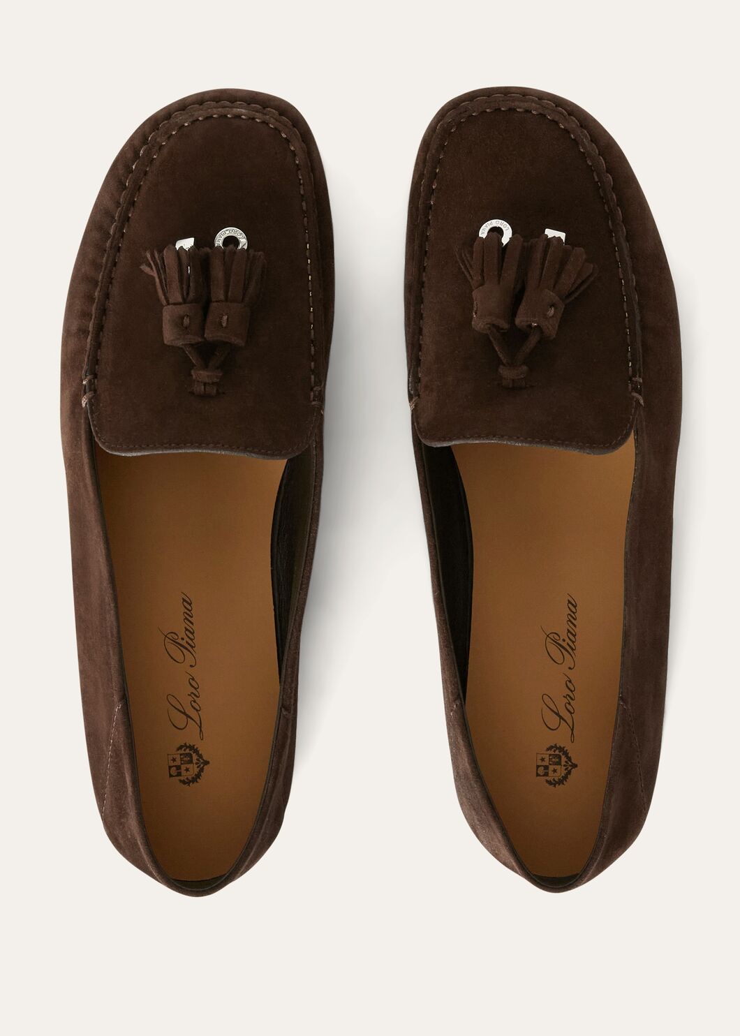 Women's Dot Sole Walk Moccasins in Chocolate Brown Suede