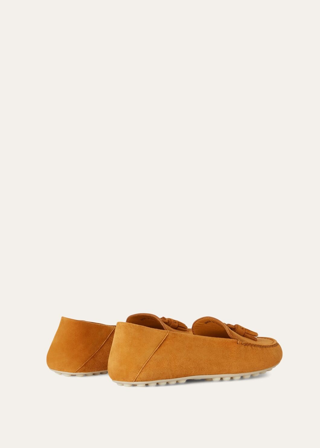 Women's Dot Sole Walk Moccasins in Orange Suede