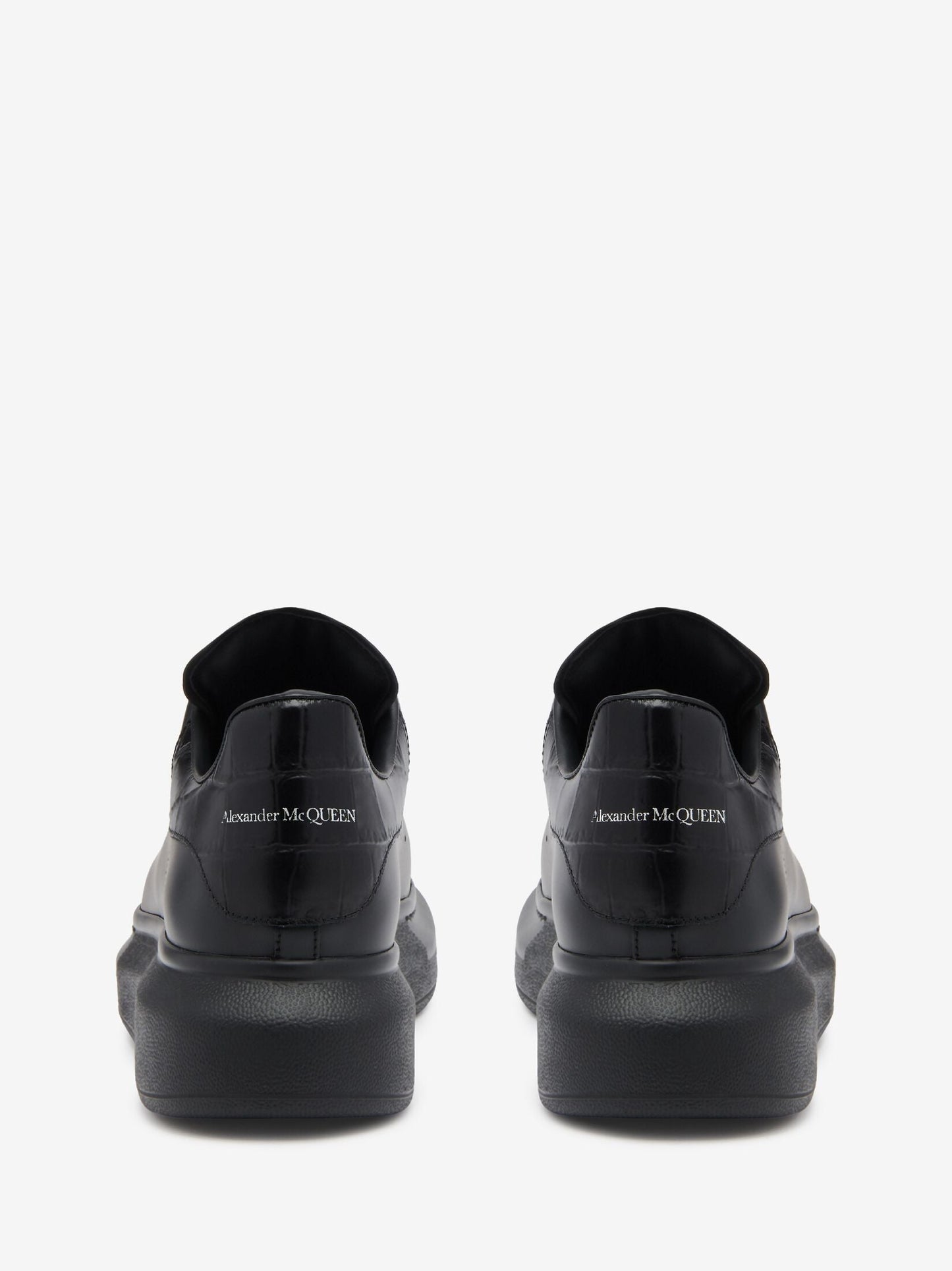 Sneaker Oversize in Black White Crocodile