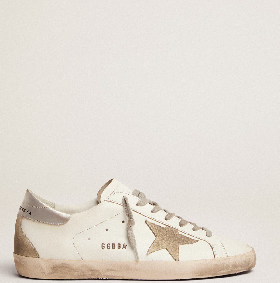 Super-Star with silver heel tab and lettering