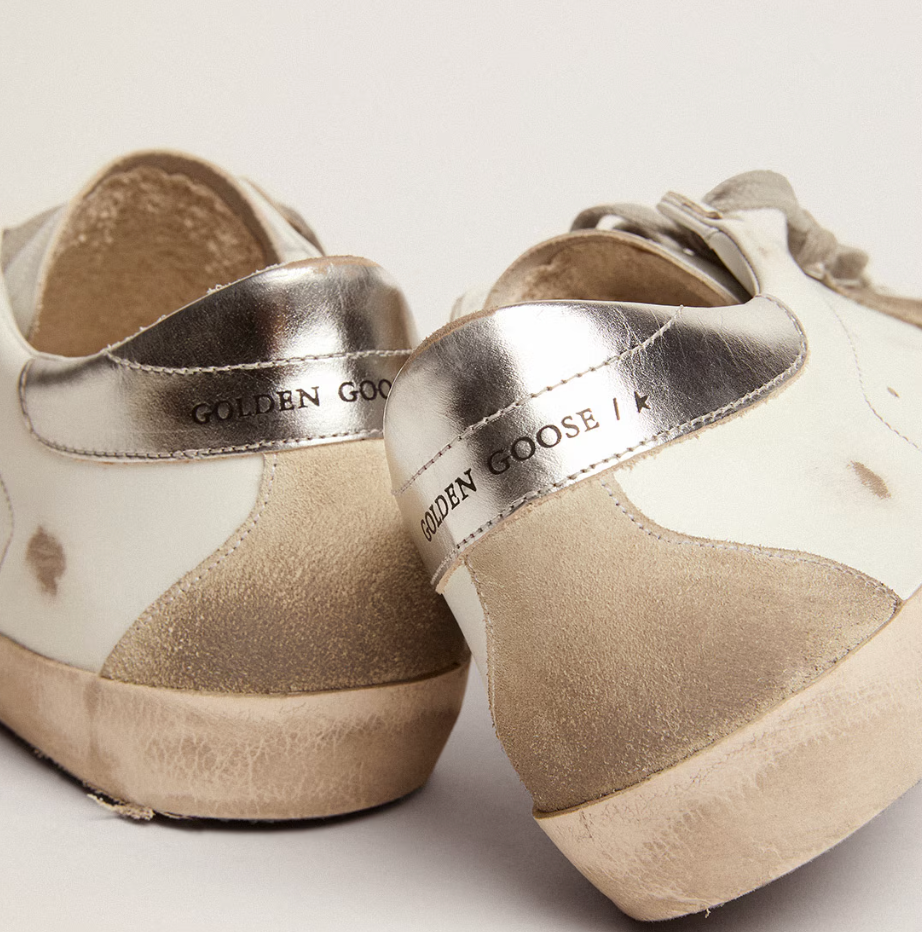 Super-Star with silver heel tab and lettering