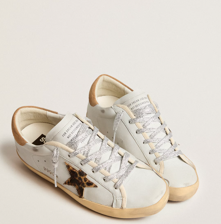 Super-Star in nappa leather with pony hair star and suede heel tab