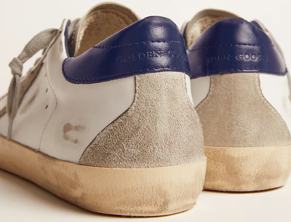 Super-Star with suede star and blue heel tab