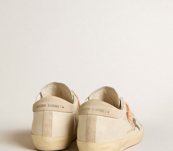 V-Star sneakers in Brown laminated suede with Cream-coloured leather Star