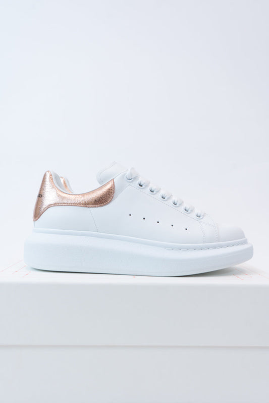 Sneakers White Pink Gold Woman