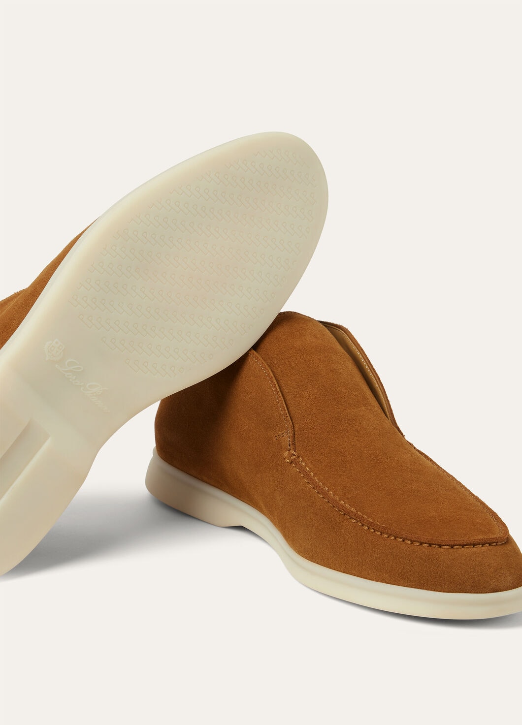 Open Walk Polacchini in suede leather in Cocoa