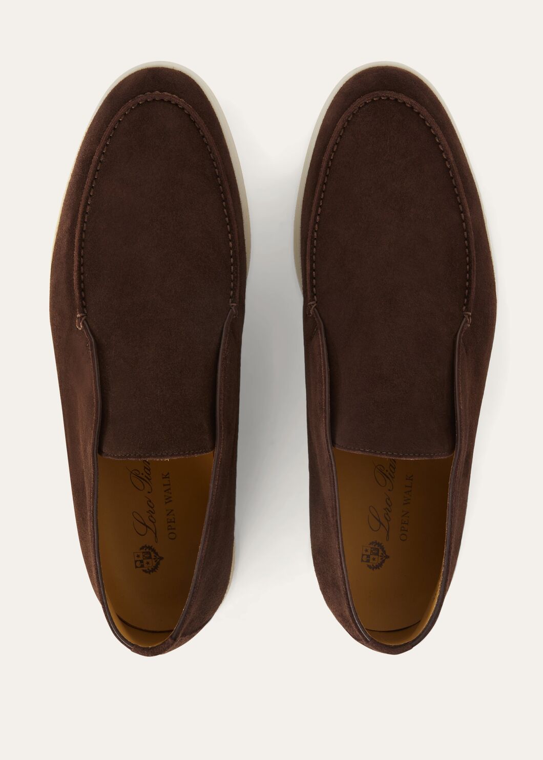 Open Walk Polacchini in chocolate brown suede
