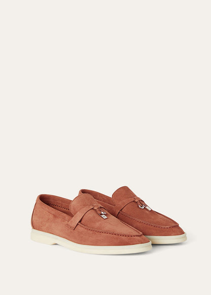 Women's Summer Charms Walk Moccasins in Orange Suede