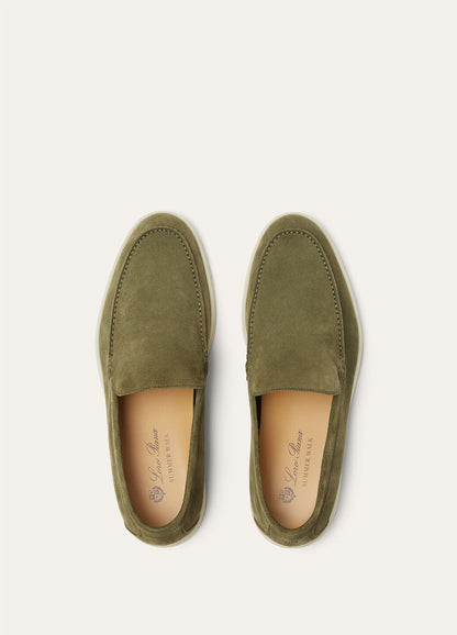 Men's Summer Walk Moccasins in Murano Green Suede