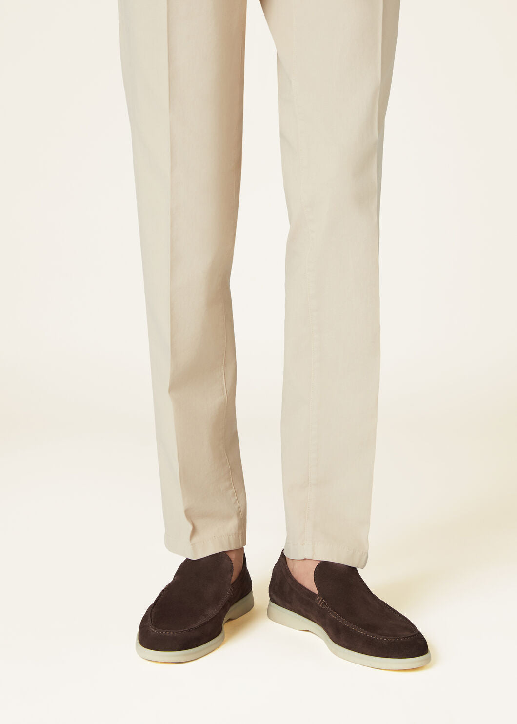 Men's Summer Walk Moccasins in Chocolate Brown Suede