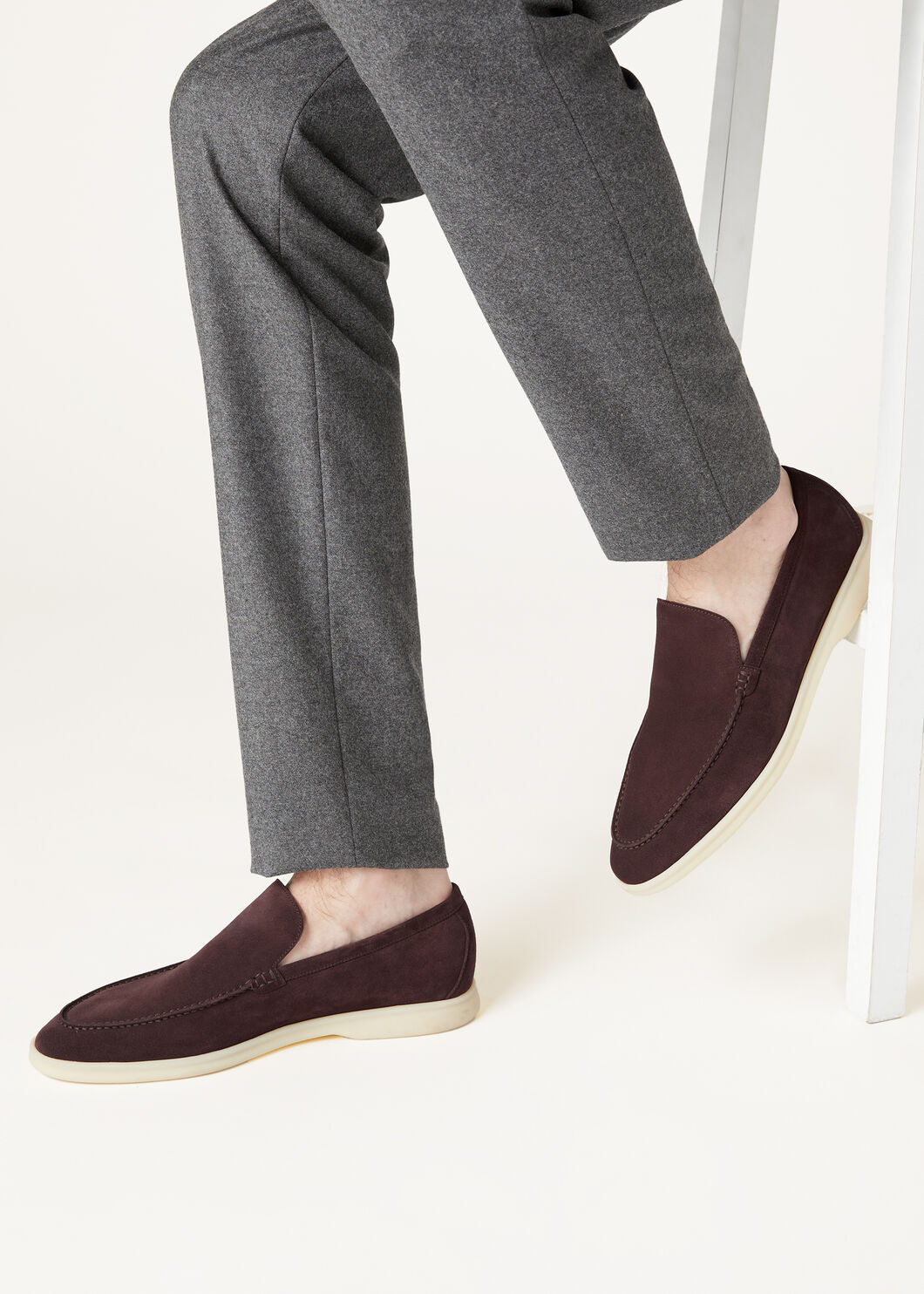 Men's Summer Walk Moccasins in Amarone Suede
