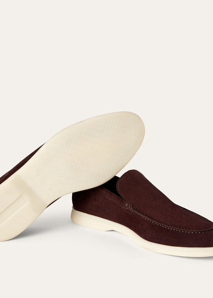Men's Summer Walk Moccasins in Amarone Suede