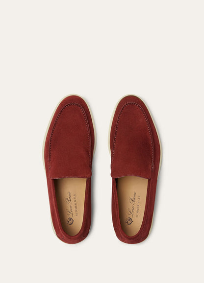 Men's Summer Walk Moccasins in Red Suede