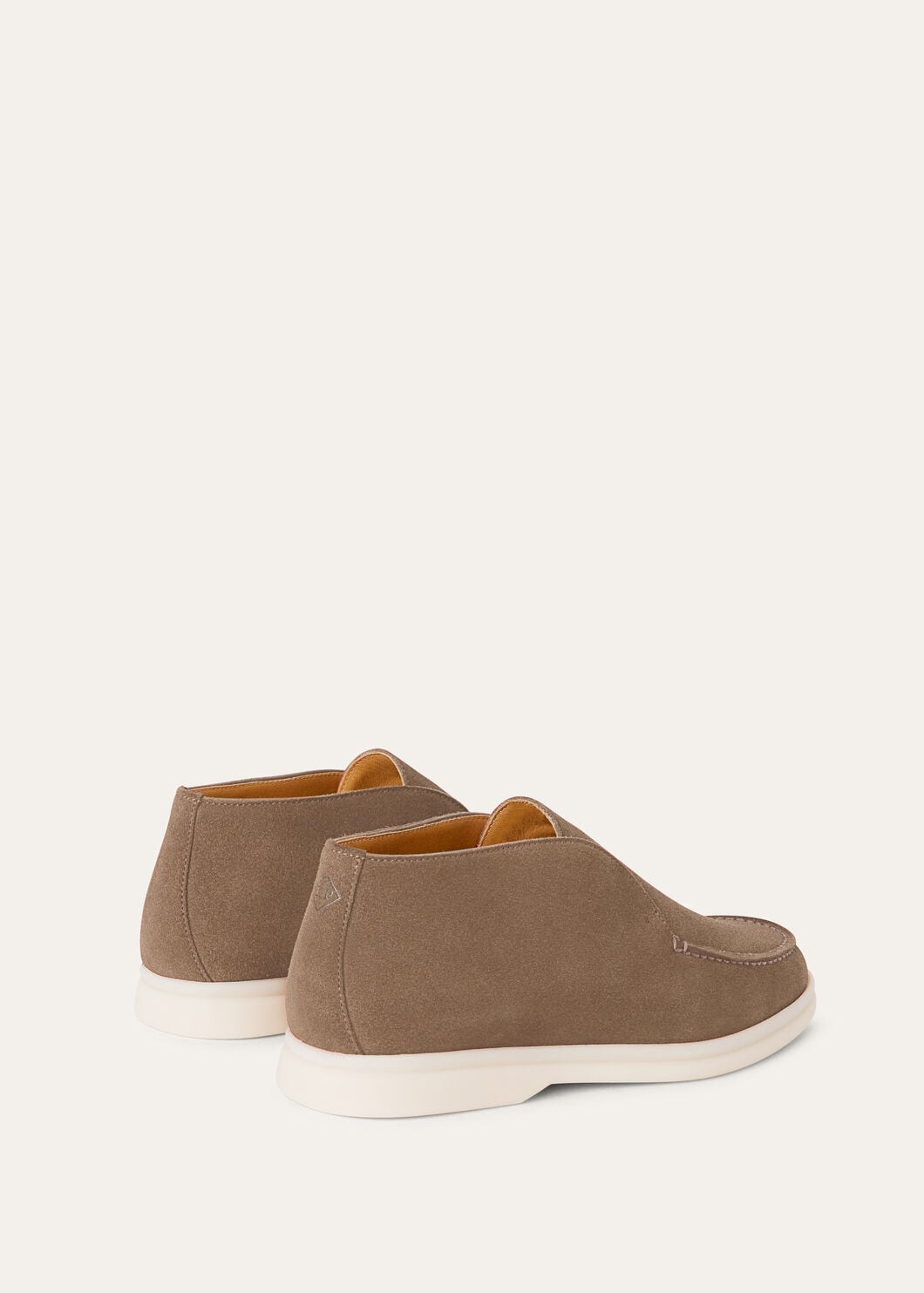 Open Walk Polacchini in suede leather in Koala