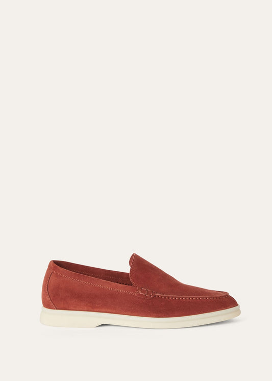 Men's Summer Walk Moccasins in Cinnamon Suede
