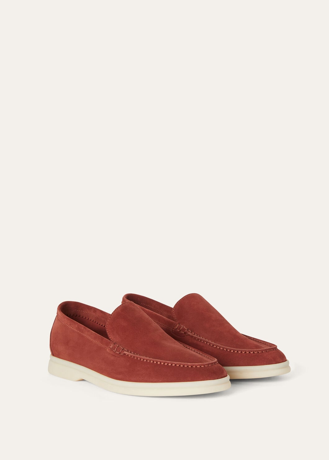 Men's Summer Walk Moccasins in Cinnamon Suede