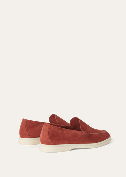 Men's Summer Walk Moccasins in Cinnamon Suede