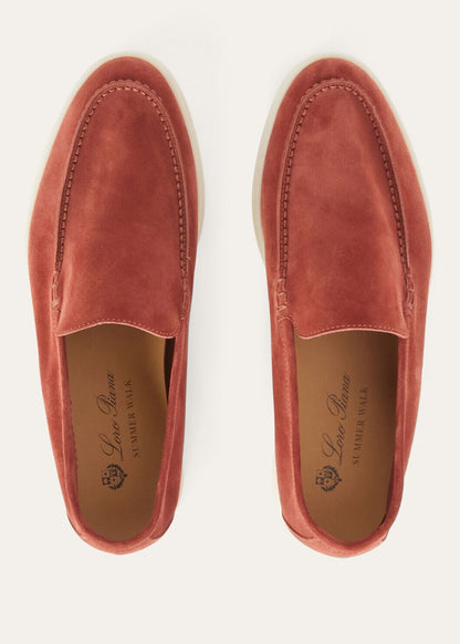 Men's Summer Walk Moccasins in Cinnamon Suede