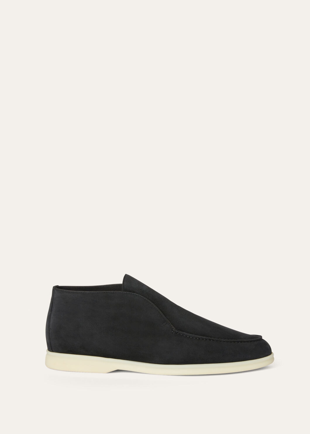 Open Walk Polacchini in suede leather in matt black