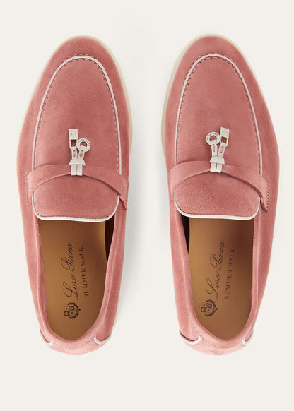 Summer Charms Walk Moccasins in Red Suede