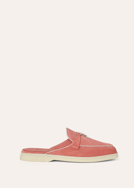 Women's Babouche Charms Walk Moccasins in Red Suede