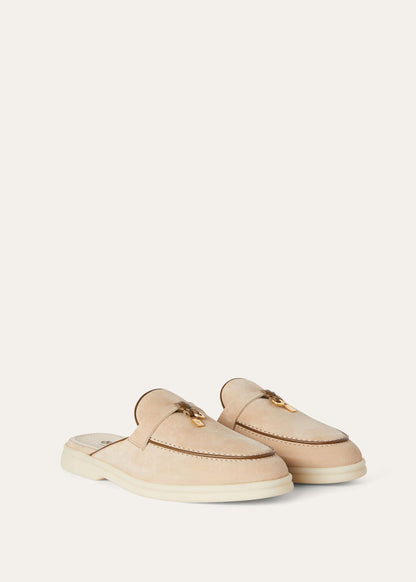 Women's Babouche Charms Walk Moccasins in Camel Suede