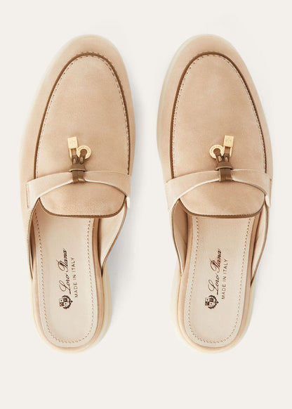 Women's Babouche Charms Walk Moccasins in Camel Suede