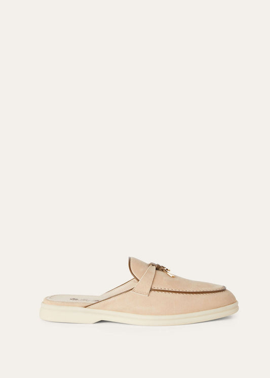Women's Babouche Charms Walk Moccasins in Camel Suede