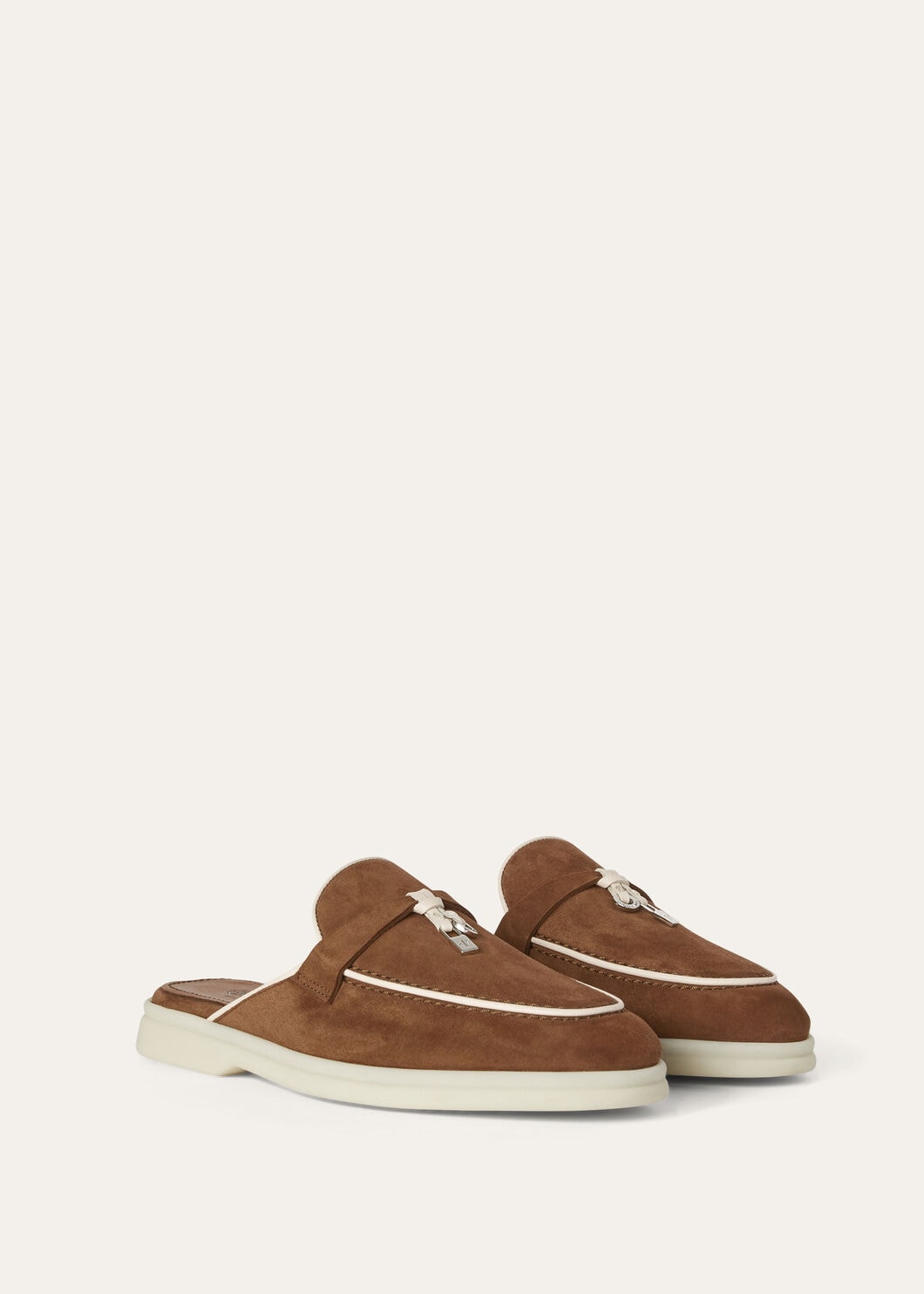 Women's Babouche Charms Walk Moccasins in Brown Suede