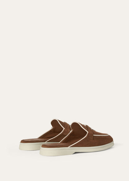 Women's Babouche Charms Walk Moccasins in Brown Suede