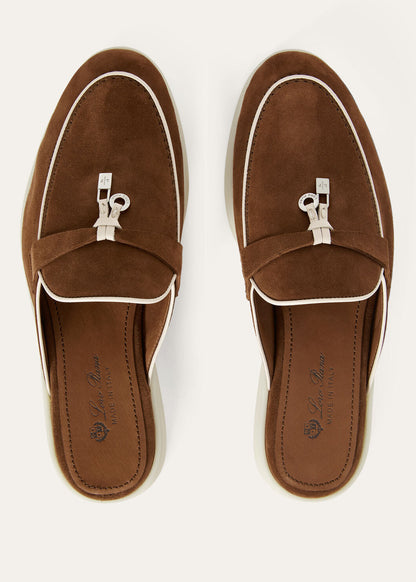 Women's Babouche Charms Walk Moccasins in Brown Suede